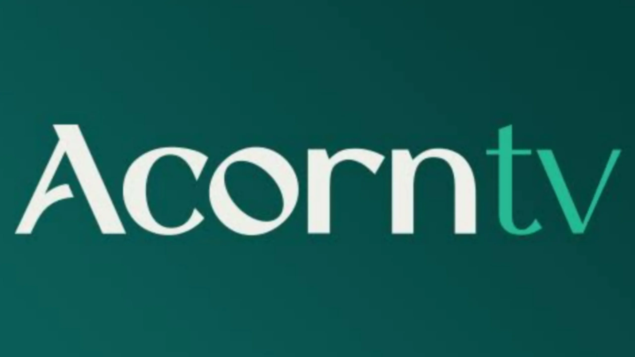 Acorn TV logo for subscription streaming service to watch TV shows online and stream series on demand