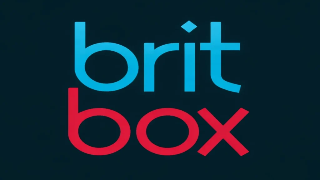 BritBox logo for British streaming service to watch TV shows online and stream movies on demand