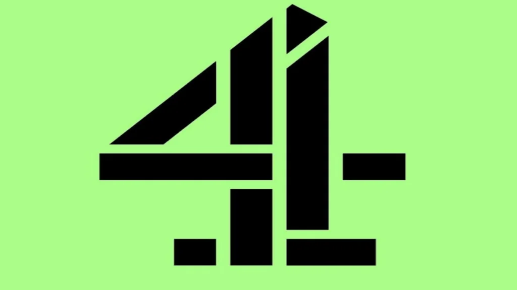 Channel 4 logo for UK streaming service to watch TV shows online and stream episodes on demand