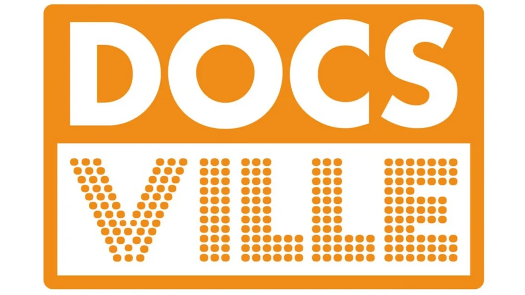 Docsville logo for documentary streaming service to watch documentaries online and stream films on demand