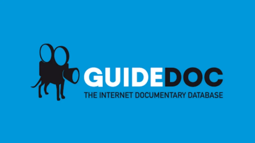 GuideDoc logo for documentary streaming service to watch documentaries online and stream films on demand