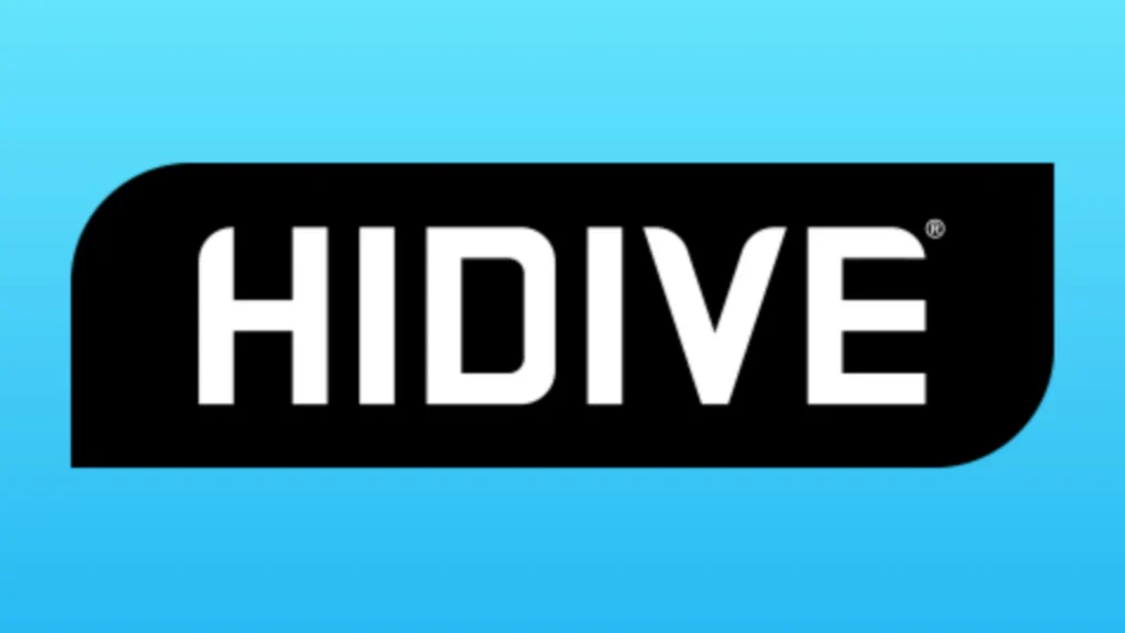 HiDive logo for anime streaming service to watch anime online and stream series on demand