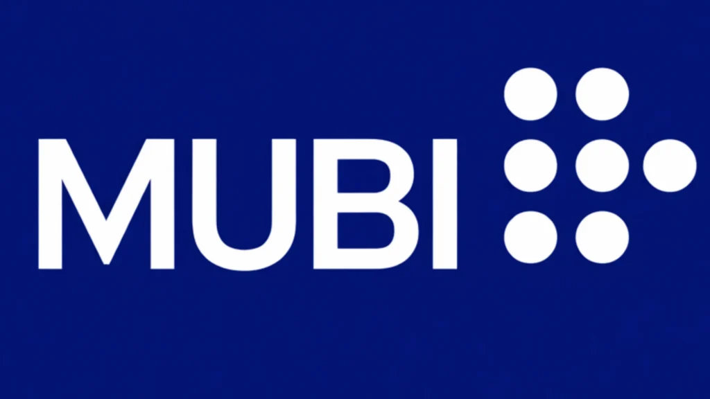 MUBI logo for curated streaming service to watch movies online with arthouse and classic film selections