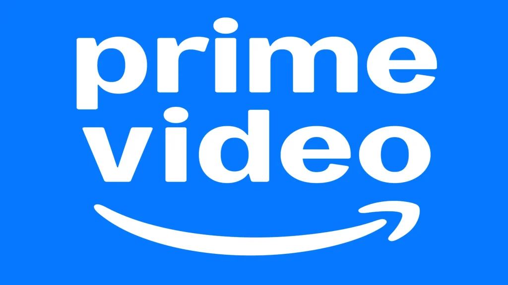 Prime Video logo for an Amazon streaming service to watch movies online and stream TV shows on demand