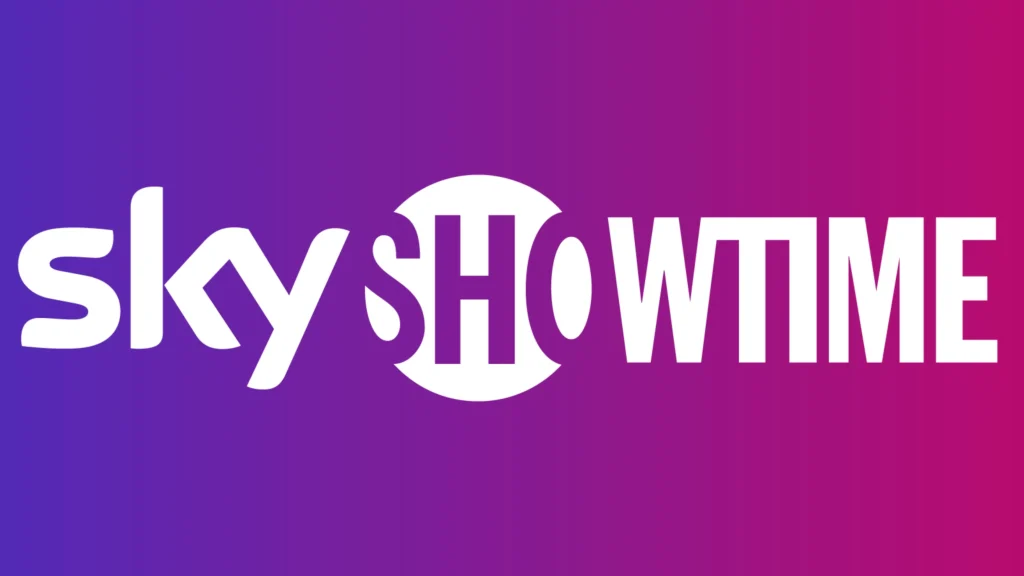 SkyShowtime logo for subscription streaming service to watch movies online and stream TV shows on demand