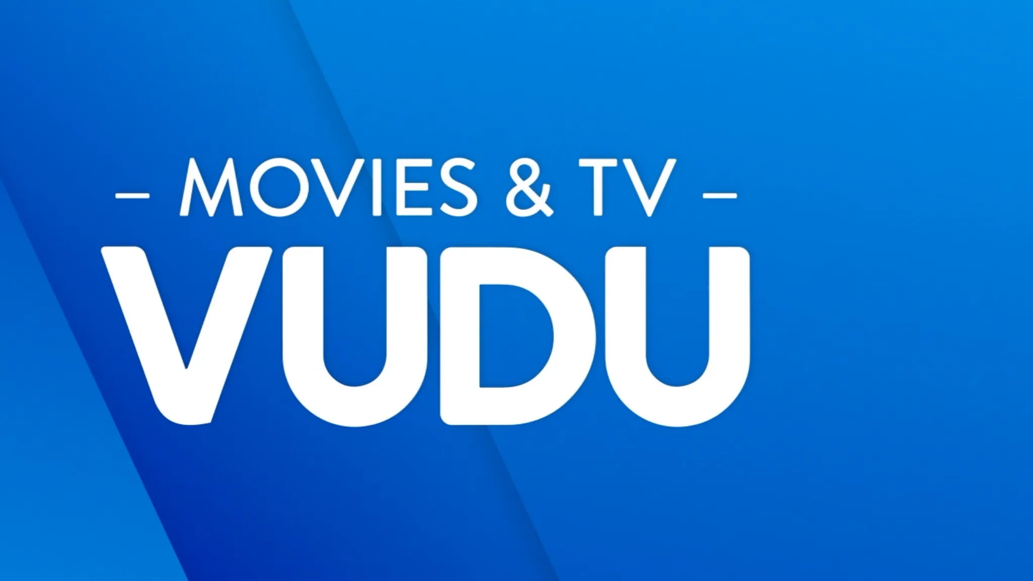 Vudu logo for digital movie rentals and purchases platform to watch movies online and stream on demand