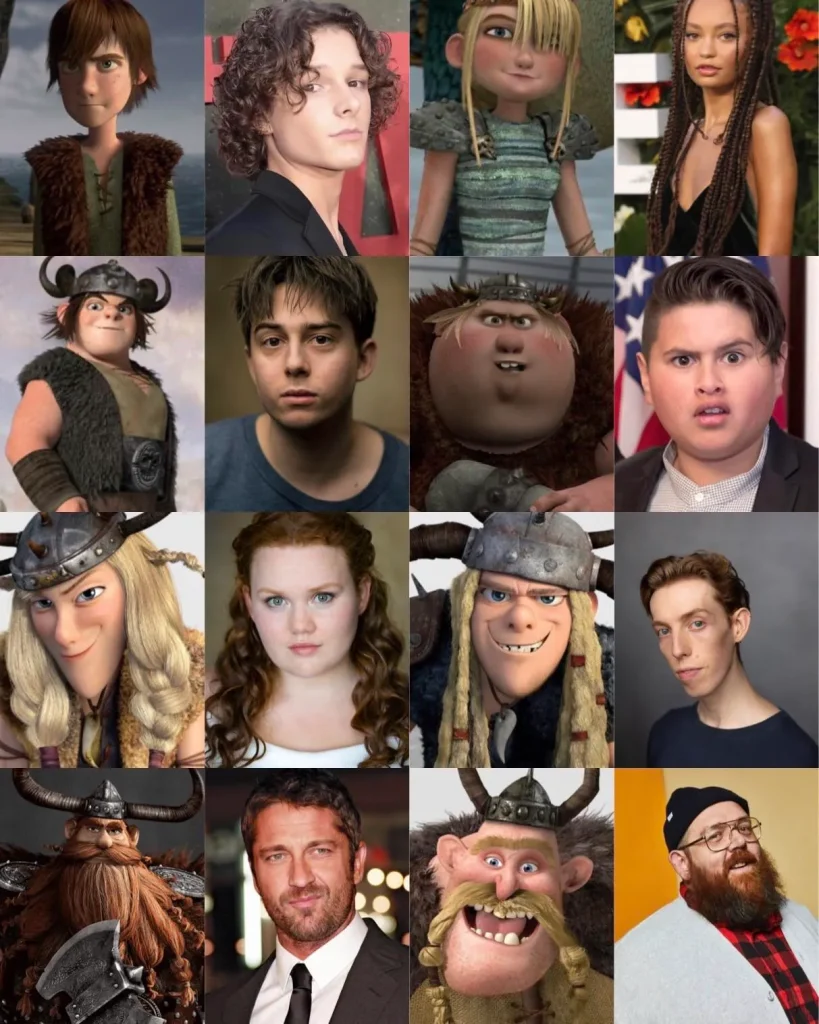 Where to watch How to Train Your Dragon cast image featuring the main voice actors from the movie in a promotional group shot
