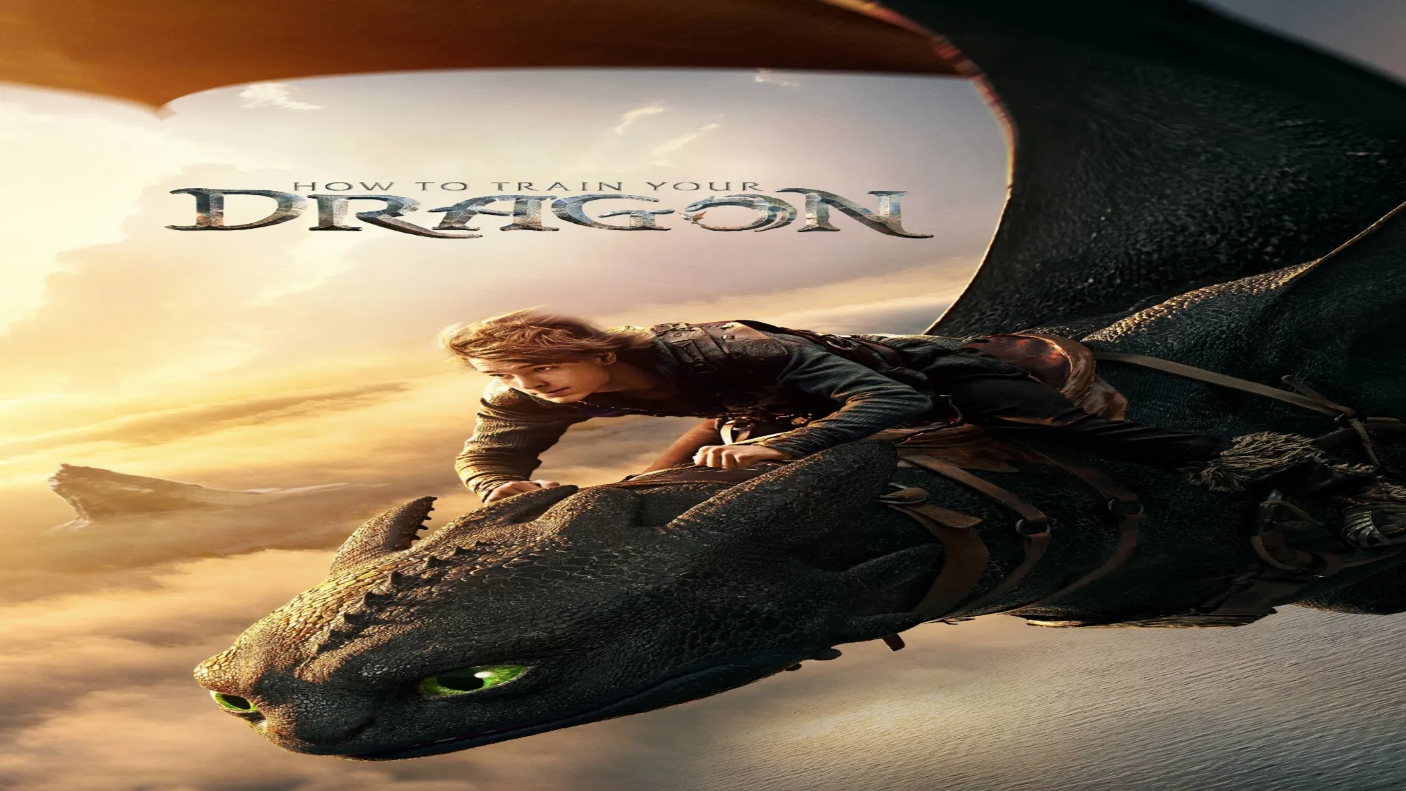 Where to watch How to Train Your Dragon movie poster featuring the title text and Toothless in the animated fantasy artwork