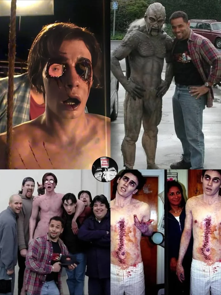 Where to watch Jeepers Creepers cast photo featuring the main actors from the movie in a promotional group shot