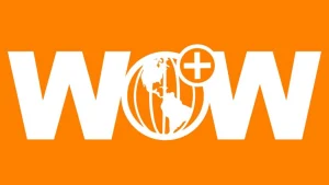 WOW Presents Plus logo for streaming service to watch LGBTQ entertainment online and stream series on demand