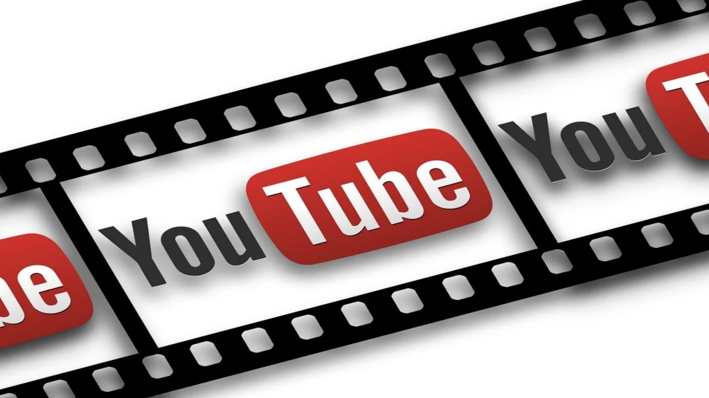 YouTube Movies logo for movie streaming and rentals platform to watch movies online and stream on demand