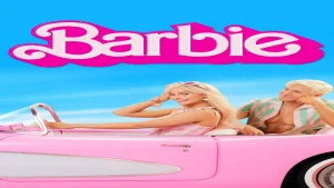 Where to Watch Barbie movie poster featuring the title text and bright, colorful comedy fantasy key art
