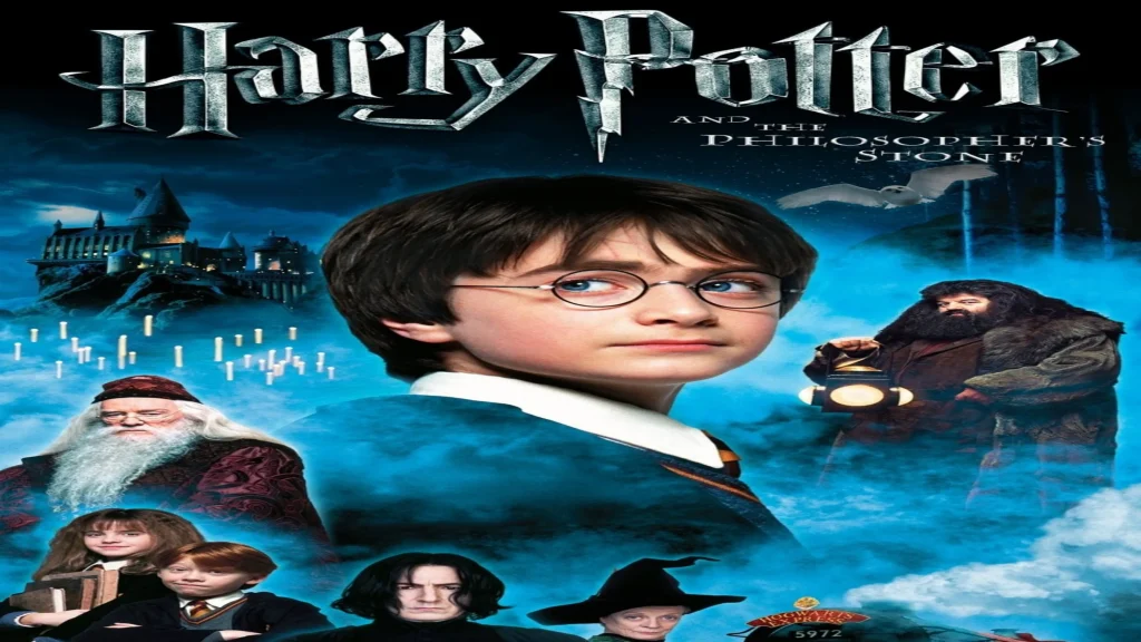 Where to Watch Harry Potter movie poster featuring the title text and magical fantasy artwork