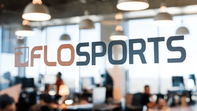 FloSports homepage showing featured live events, upcoming schedules, and sports categories across niche competitions